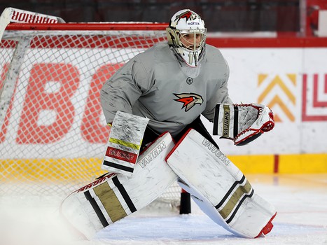 Раскатка «Авангарда» перед матчем в Екатеринбурге