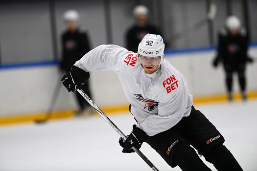 Тренировка «Авангарда» в Хоккейной Академии