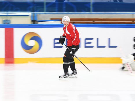 Раскатка "Авангарда" перед выездным матчем с "Сибирью"