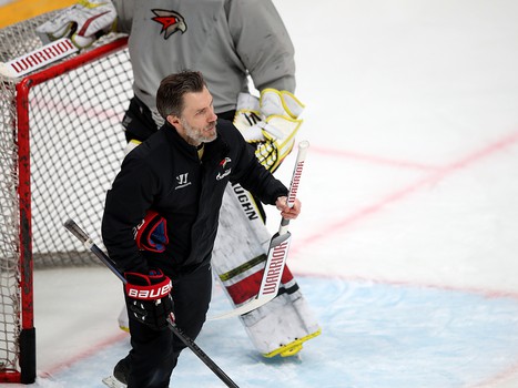 Тренировка «Авангарда» перед стартом финала Кубка Гагарина