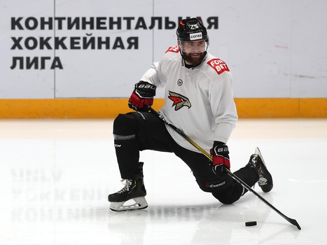 Раскатка «Авангарда» перед матчем с «Витязем»