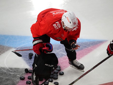 Раскатка «Авангарда» перед выездным матчем с «Автомобилистом»