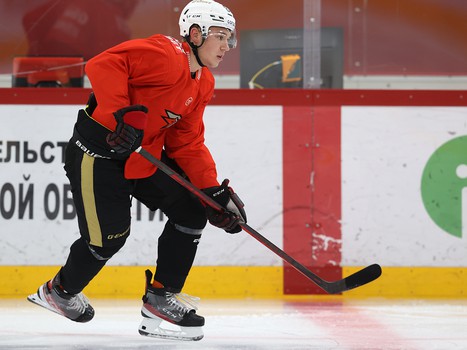 Раскатка «Авангарда» перед матчем в Екатеринбурге