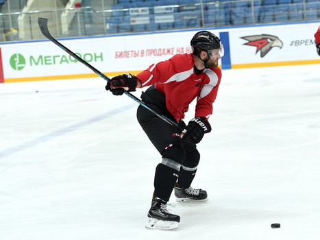 Раскатка "Авангарда" перед матчем с "Куньлунь Ред Стар"