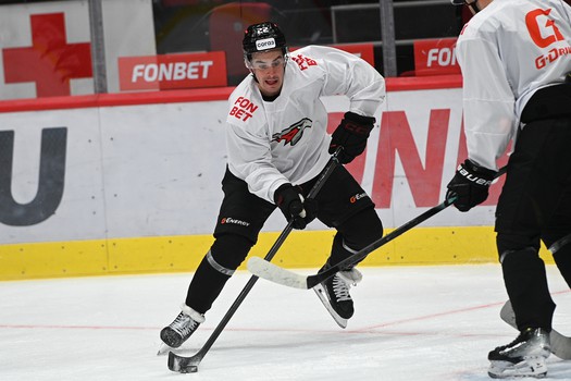 Раскатка «Авангарда» перед матчем с «Салаватом Юлаевым»