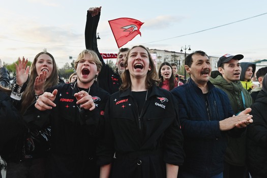 Фан-зона «Авангарда» на Пешеходном Любинском
