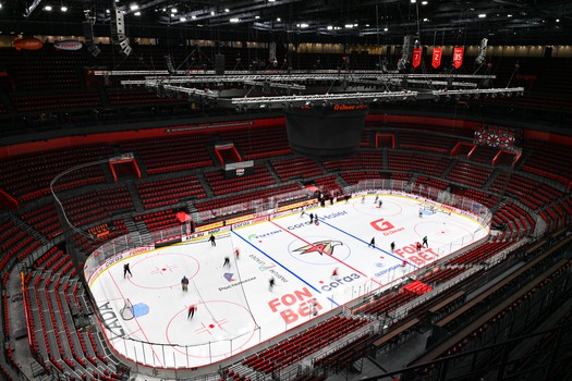 Тренировка «Авангарда» перед матчем с «Витязем»