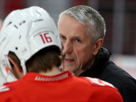 Тренировка «Авангарда» в Екатеринбурге перед третьим матчем серии с «Автомобилистом»