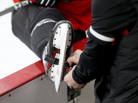 Тренировка «Авангарда» перед матчем в Екатеринбурге