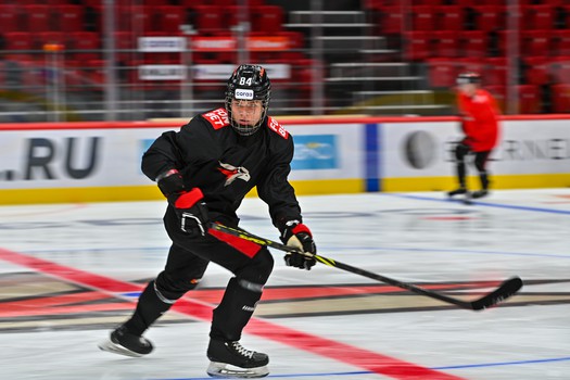 Раскатка «Авангарда» перед матчем с «Металлургом»