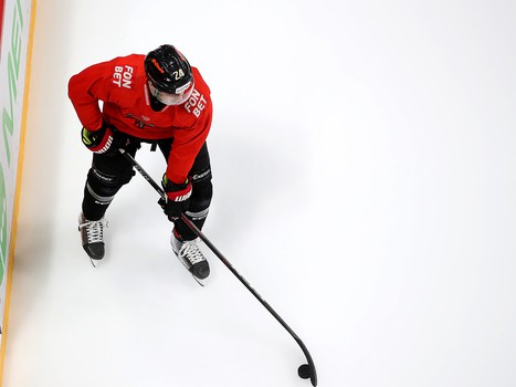 Раскатка «Авангарда» перед матчем с рижским «Динамо»