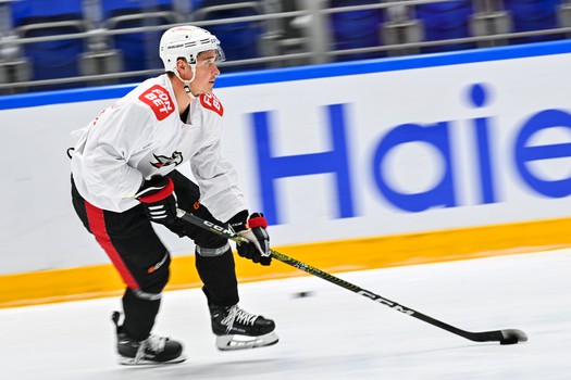 Раскатка «Авангарда» перед матчем в Нижнем Новгороде