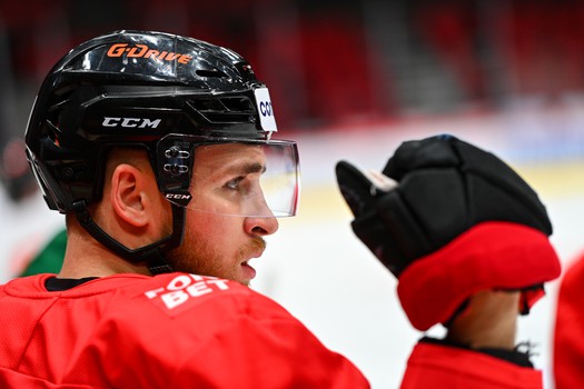 Раскатка «Авангарда» перед матчем с «Адмиралом»