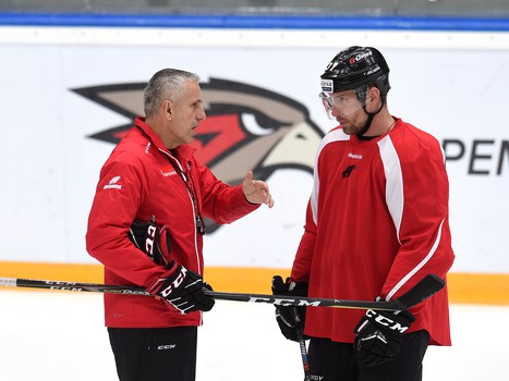 Раскатка "Авангарда" перед матчем с "Амуром"