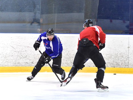 Тренировка перед игрой с "Медвешчаком"