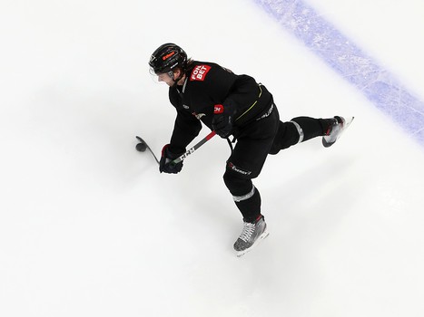 Раскатка «Авангарда» перед матчем с рижским «Динамо»