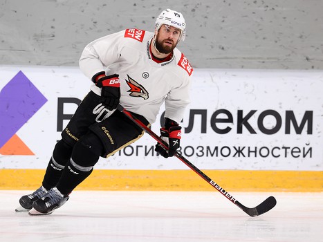 Раскатка «Авангарда» перед матчем в Челябинске