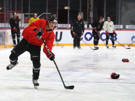 Раскатка «Авангарда» перед матчем против СКА