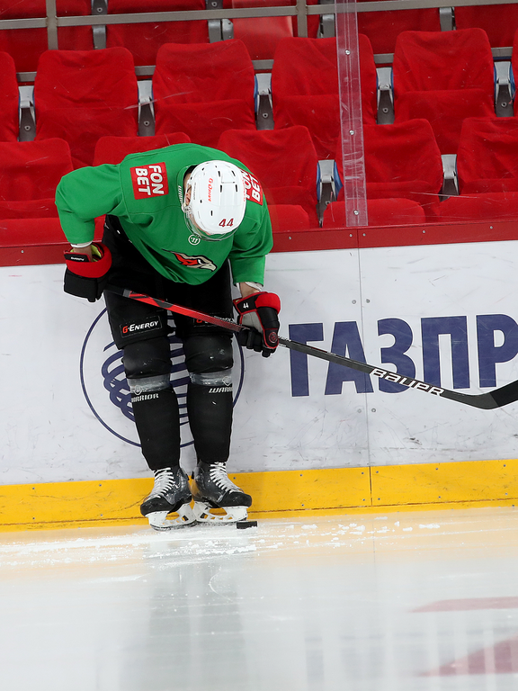 Тренировка «Авангарда» в Екатеринбурге перед третьим матчем серии с «Автомобилистом»