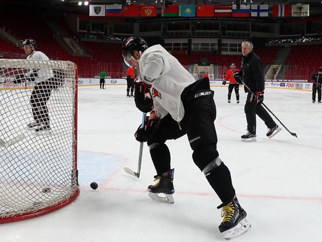 Раскатка «Авангарда» перед матчем с «Амуром»