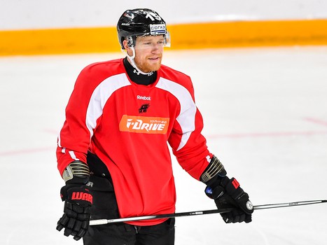 Раскатка "Авангарда" перед матчем с минским "Динамо"