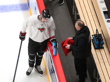 Раскатка «Авангарда» перед матчем с ЦСКА