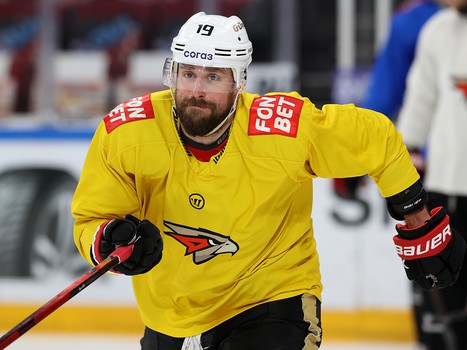 Тренировка «Авангарда» перед пятым матчем серии в Магнитогорске