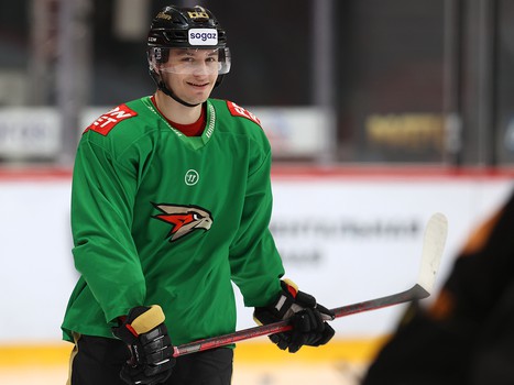 Раскатка «Авангарда» перед матчем с рижским «Динамо»