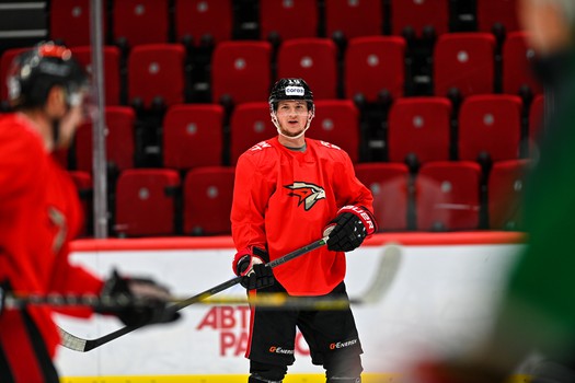 Тренировка «Авангарда» перед матчем с «Адмиралом»