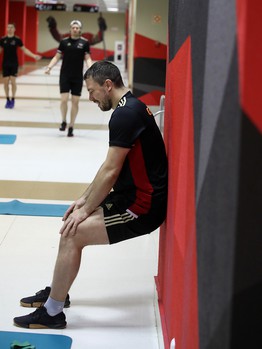 Раскатка «Авангарда» перед матчем с «Автомобилистом»