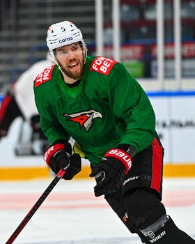 Раскатка «Авангарда» перед матчем в Магнитогорске