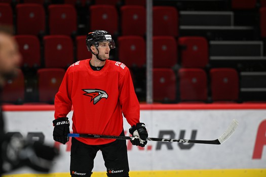 Тренировка «Авангарда» перед матчем с московским «Динамо»