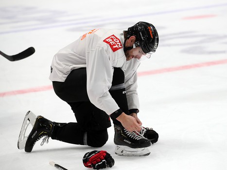 Раскатка «Авангарда» перед матчем с «Автомобилистом»