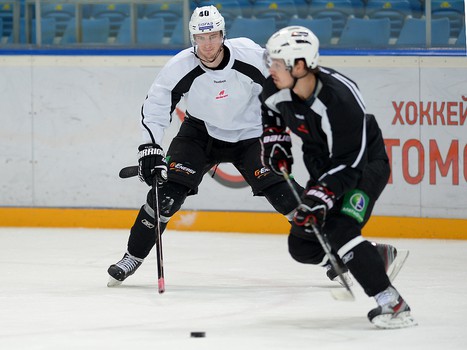 Раскатка "Авангарда" в Екатеринбурге перед матчем с "Автомобилистом" 19 сентября 2013