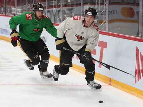 Раскатка «Авангарда» перед матчем с «Амуром»