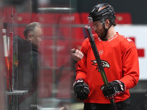 Раскатка «Авангарда» перед матчем с «Салаватом Юлаевым»