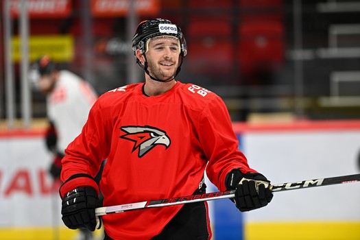 Раскатка «Авангарда» перед матчем с «Нефтехимиком»