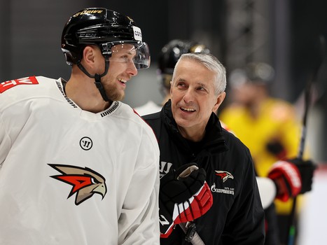 Раскатка «Авангарда» перед матчем с «Торпедо»