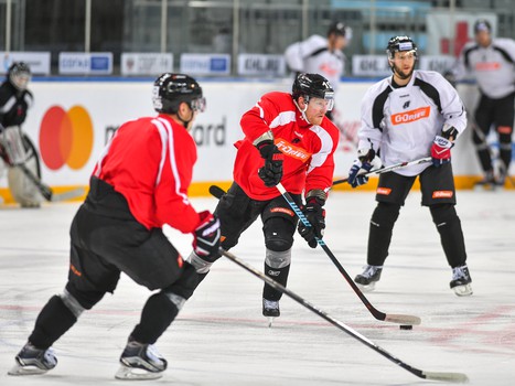 Раскатка "Авангарда" перед матчем с "Куньлунь Ред Стар"