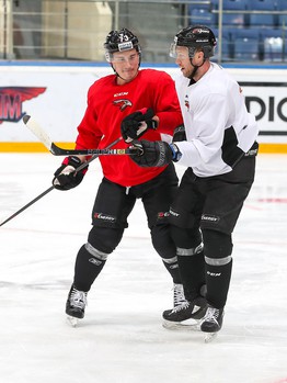 Раскатка «Авангарда» перед матчем с «Сибирью»