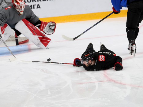 Раскатка «Авангарда» перед матчем с «Амуром»