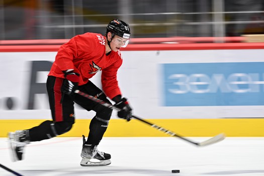 Тренировка «Авангарда» перед матчем с «Автомобилистом»