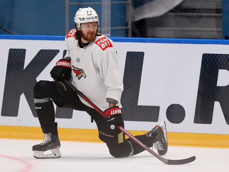 Раскатка «Авангарда» перед матчем в Сочи