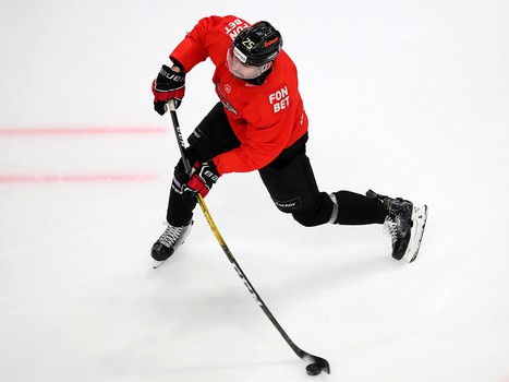 Раскатка «Авангарда» перед матчем с «Металлургом»