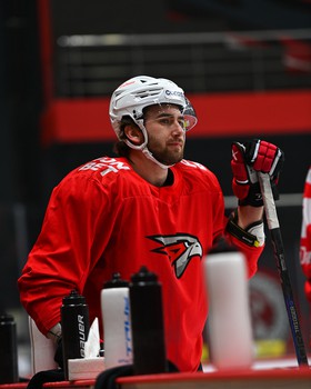 Раскатка «Авангарда» перед матчем в Балашихе