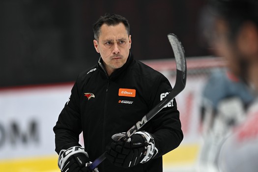 Тренировка «Авангарда» перед матчем с «Нефтехимиком»