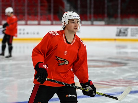 Тренировка «Авангарда» перед матчем в Екатеринбурге