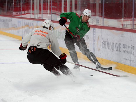 Тренировка «Авангарда» перед четвёртым матчем серии с «Автомобилистом»