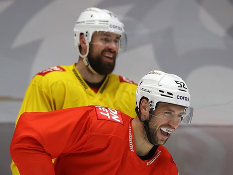 Раскатка «Авангарда» перед матчем в Хабаровске