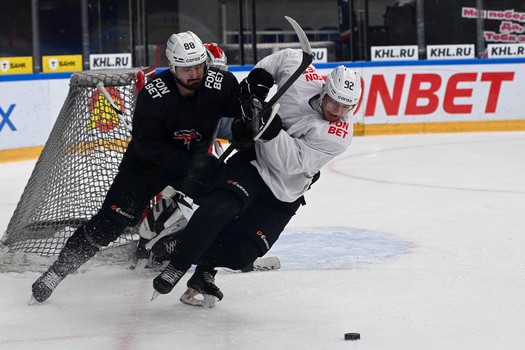 Тренировка «Авангарда» перед матчем в Нижнекамске